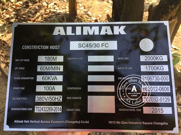 Làm tem mác máy động cơ giá rẻ nhất 14